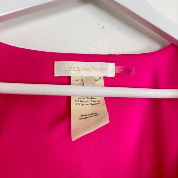 LOVESHACKFANCY Kiella Ruffle Crop Top and Citrine Mini Skirt in Passion Sound - Picture 8 of 14